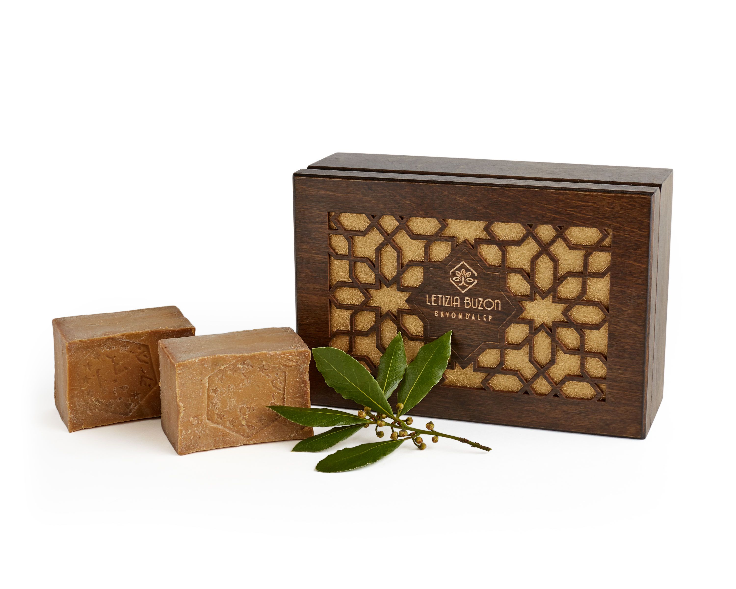 caja artesana jabón de Alepo 400 gr