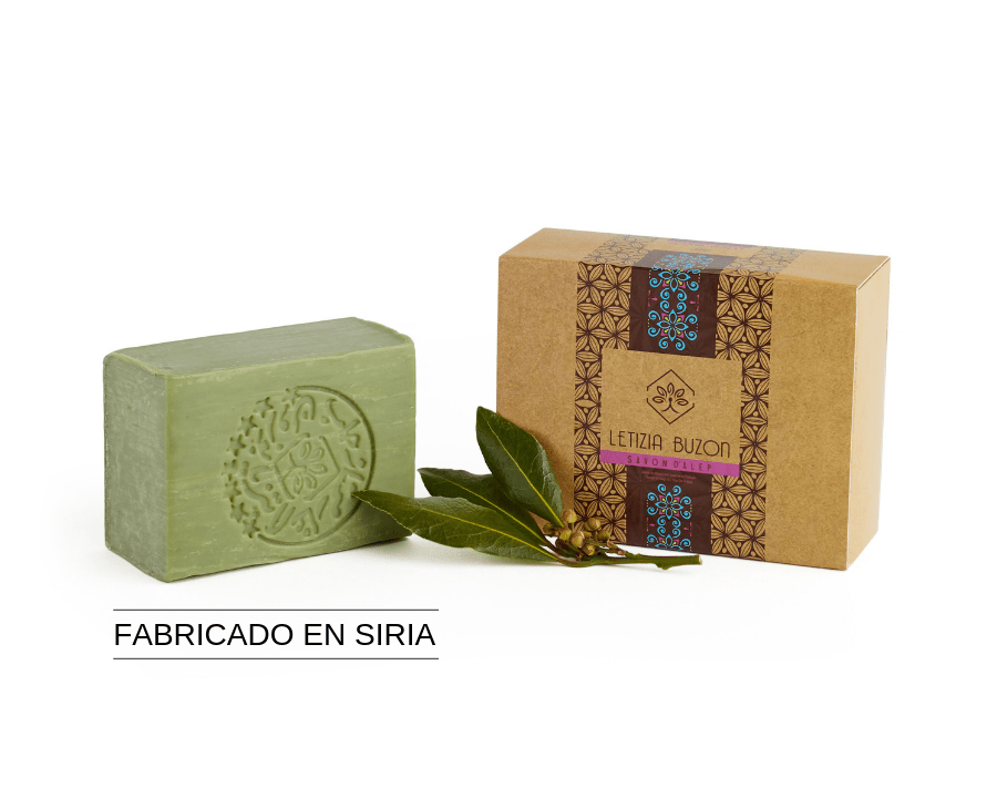 caja artesana jabón de Alepo 400 gr